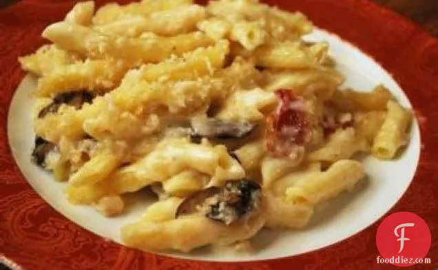 Macaroni and Cheese with Mushrooms and Bacon
