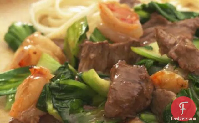 Spicy Beef With Shrimp And Bok Choy Recipe