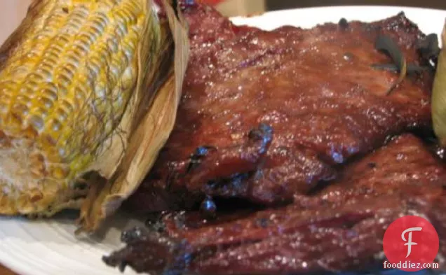 Grilled Bourbon Skirt Steak