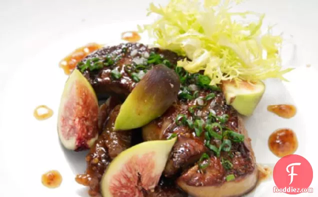 Pan-Seared Foie Gras With Fig Mostarda and Fresh Figs