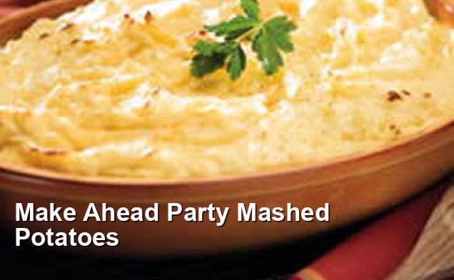 Make Ahead Party Mashed Potatoes - Gluten Free Recipes