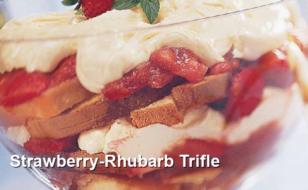 Strawberry Rhubarb Trifle English Recipes