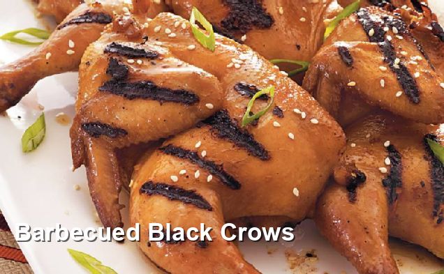 Barbecued Black Crows - Gluten Free Recipes