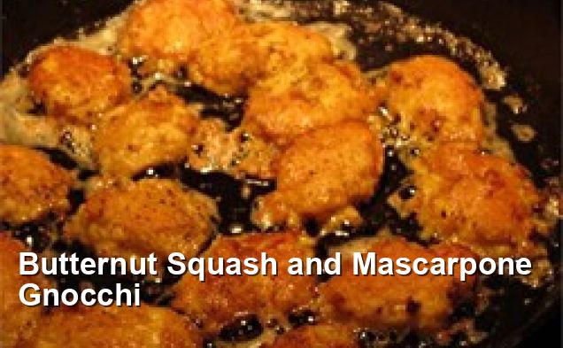 Butternut Squash and Mascarpone Gnocchi - Mediterranean Recipes