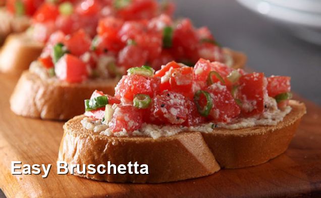 Easy Bruschetta - Mediterranean Recipes