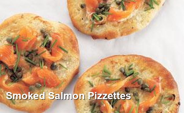 Smoked Salmon Pizzettes - Pescatarian Recipes