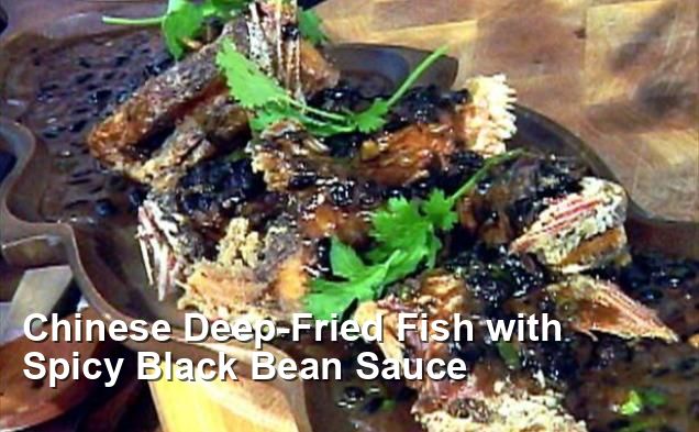 Chinese Deep-Fried Fish with Spicy Black Bean Sauce - Chinese Recipes