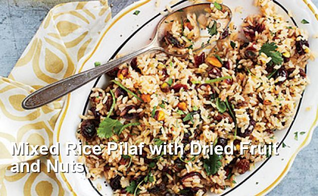 Mixed Rice Pilaf With Dried Fruit And Nuts - Gluten Free Recipes