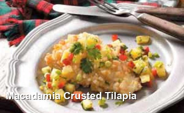 Macadamia Crusted Tilapia - Pescatarian Recipes