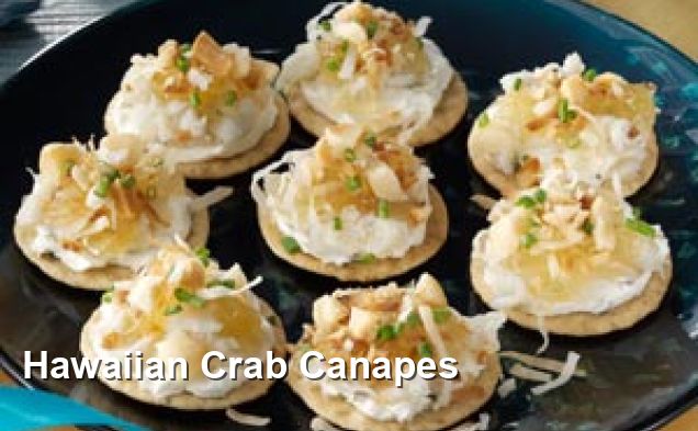 Hawaiian Crab Canapes - Gluten Free Recipes