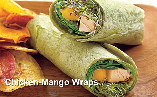 Chicken-Mango Wraps - Gluten Free Recipes