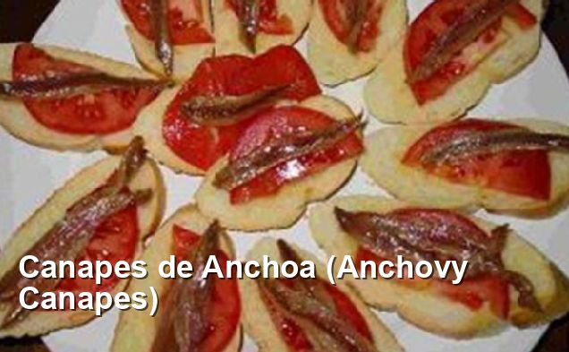 Canapes de Anchoa (Anchovy Canapes) - Dairy Free Recipes