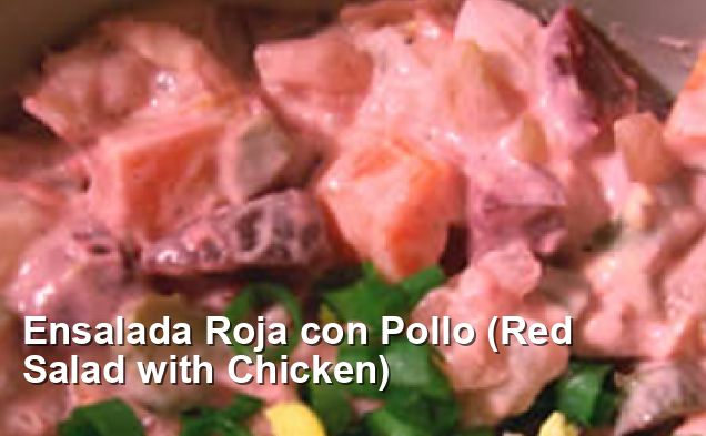 Ensalada Roja con Pollo (Red Salad with Chicken) - Gluten Free Recipes